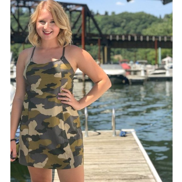 aerie Dresses & Skirts - Aerie Offline Dress Gray Camouflage Tennis Mini Sleeveless